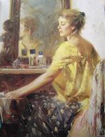 Pino Daeni - Impression oil painting.